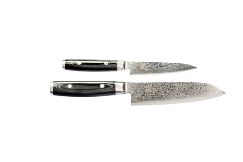 Yaxell Set de 2 cuchillos santoku y cuchillo universal