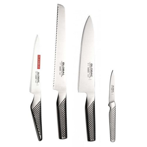 Global Juego de cuchillos de 4 piezas G-2 / G-9 / GS-11 / GSF-15