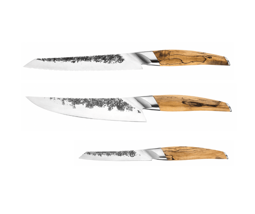 Set de 3 cuchillos forjados Katai