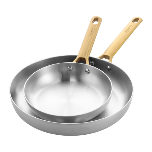 Greenpan Batería de cocina de acero inoxidable de 20/28 cm «Padova Reserve»