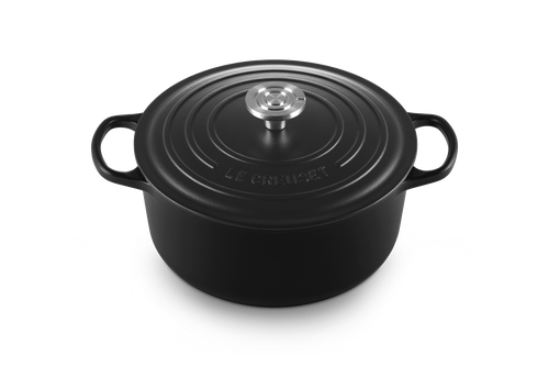 Le Creuset Cacerola Signature Ø26cm / 5.3L 'Negro mate'