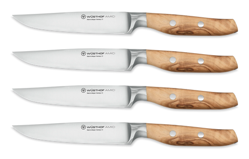 Wusthof Cuchillo chuletero 12 cm, 4 unidades «Amici»