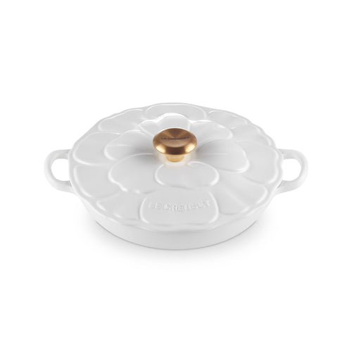 Le Creuset Campagnard Signature 'Blanco flor' ø26cm / 2.2L
