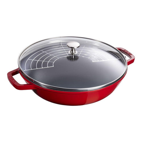 STAUB Wok con tapa de vidrio Ø30cm / 4,19L