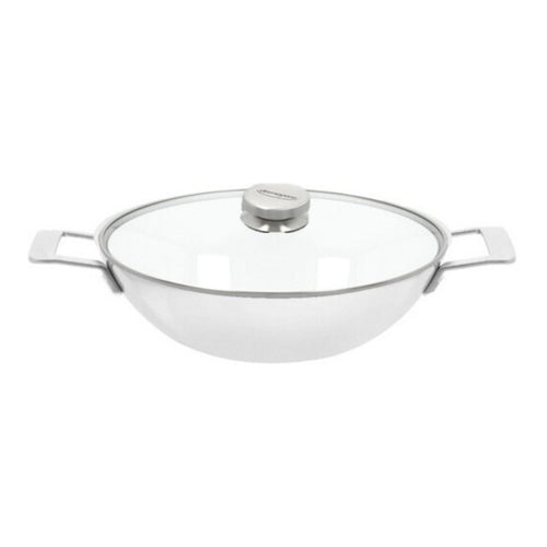 Demeyere Wok con asas y tapa de cristal 'Industry 5' Ø30cm / 3L