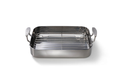 Skottsberg Asador con rejilla 35x25cm 'Acero inoxidable'
