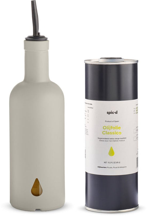 Spic'd Botella de aceite de oliva y aceite de oliva 'Warm Clay'