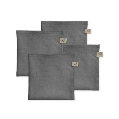 Servilletas Walra 4 uds. 40x40 cm «Lovely Linnen» Antracita