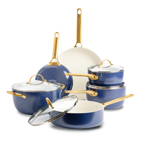 Juego de sartenes Greenpan de 10 piezas 'Padova Oxford Blue'