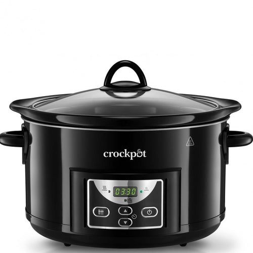 Crockpot Olla de cocción lenta negra 4,7 L CR507