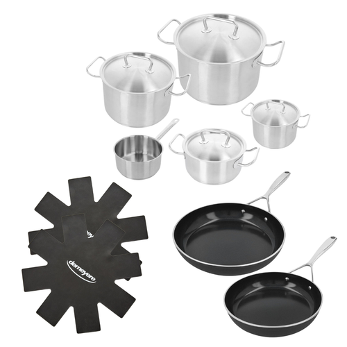 Set de 7 piezas Demeyere 'Classic Pro 3' | Con cacerolas Demeyere 'Alu Pro 5 Ceraforce'