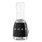 Smeg Batidora personal 0,6 L + 1 botella para llevar «Negro» PBF00BLEU