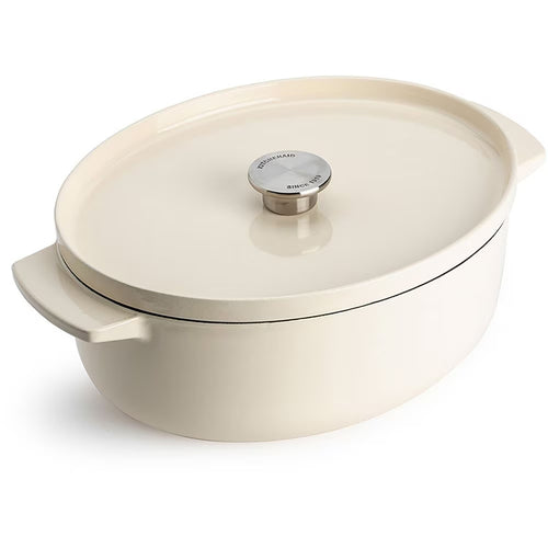 KitchenAid Cacerola ovalada de Hierro Fundido Ø30cm / 5.6L 'Cream'