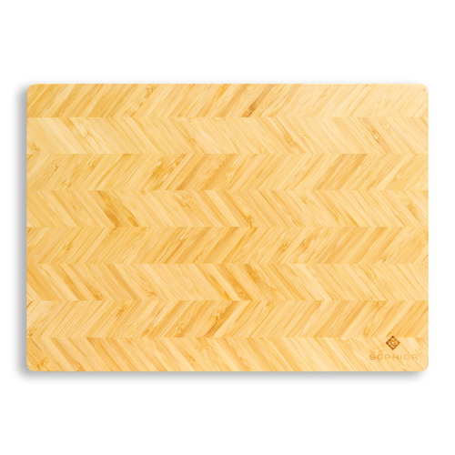 SOPHIOR Tabla de cortar de bambú / Espiga 42x30x1,8cm