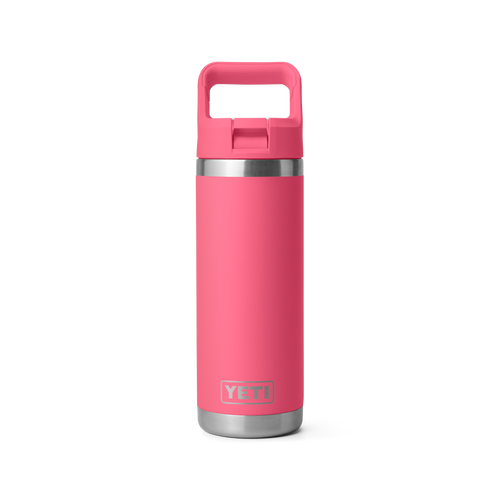 Botella térmica YETI con tapa para pajita Rambler de 532 ml «Rosa tropical»