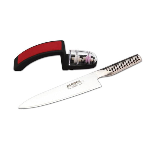 Global G-2220BR G-2 Cuchillo de chef 20cm & Chaira