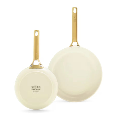 Greenpan Batería de cocina 20/26cm 'Padova Cream White'