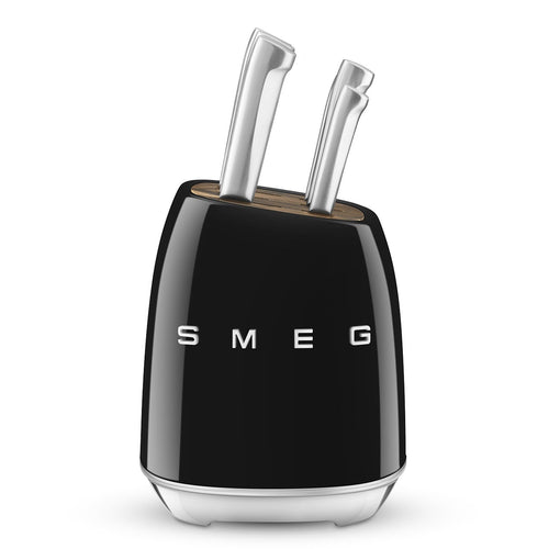 Bloque de cuchillos SMEG con 6 cuchillos 'Negro' KBSF02BL