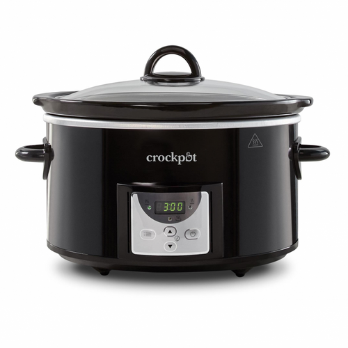 Crockpot Olla de cocción lenta negra digital 3,5 L CR113