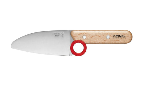 Opinel Cuchillo de chef infantil y pelador 'Le Petit Chef Rojo'