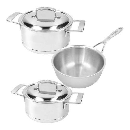 Juego de sartenes Demeyere de 3 piezas 'Silver 7'
