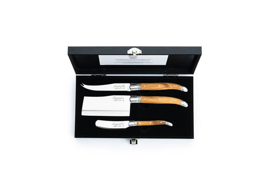Laguiole Style de Vie Kaasmessen Kaasmessenset Olijfhout 'Luxury Line' 8718719300947 LuxKaasOlijf afbeelding